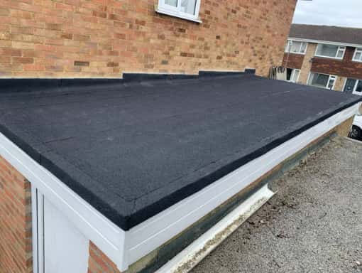 This is a photo of a flat roof installation. This work was carried out by Stafford Roofing