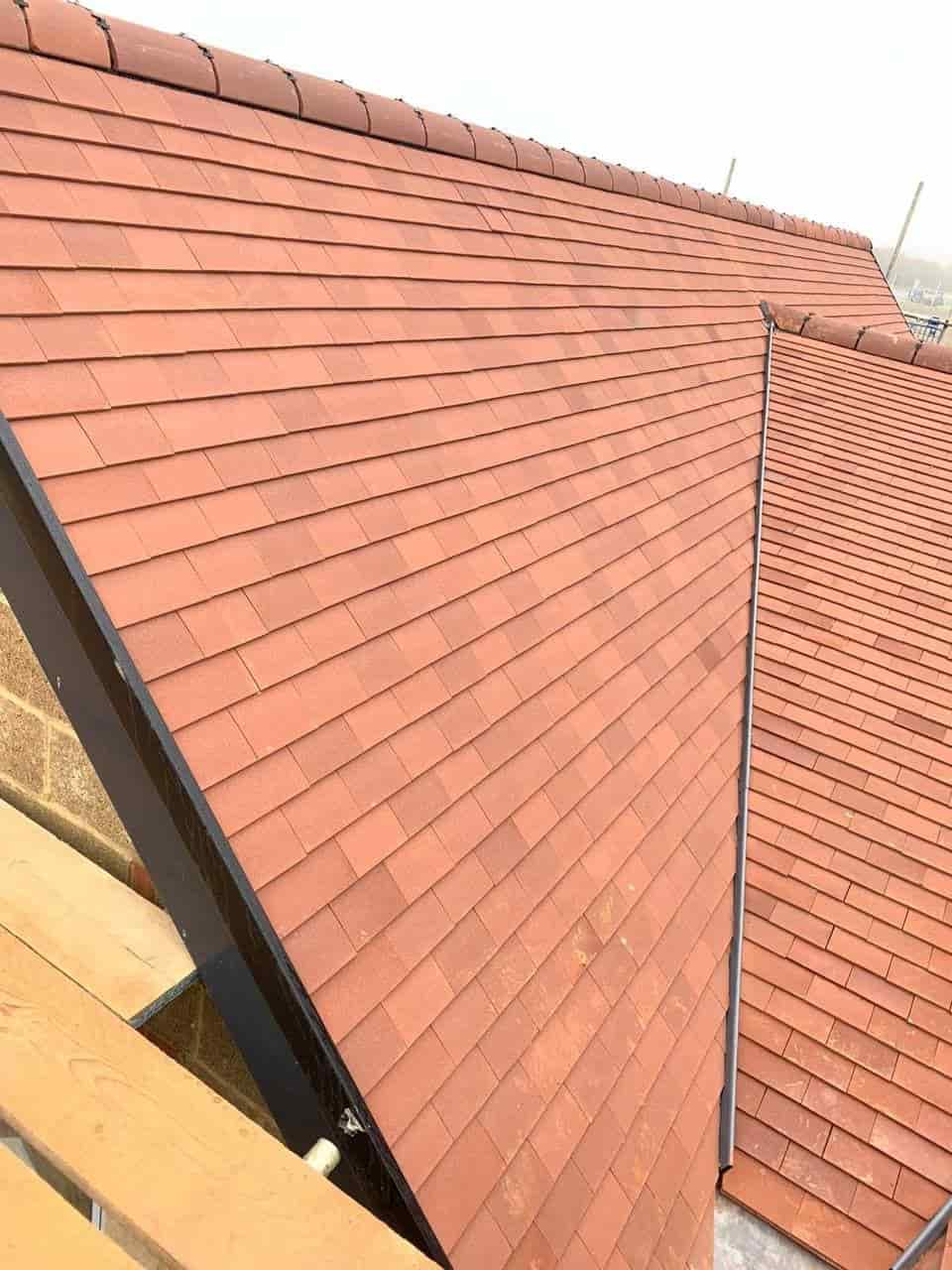 This is a photo of a new roof installation. This work was carried our Stafford Roofing contractors