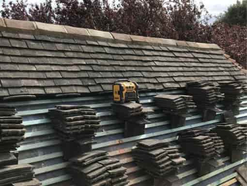 This is a photo of roof repairs. This work was carried out by Stafford Roofing