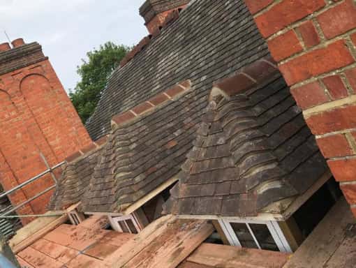 This is a photo of a roof repair. This work was carried out by Stafford Roofing